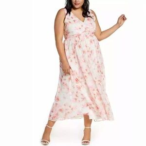 LEITH Nordstrom Floral‎ Lush Empire Maxi Dress XS